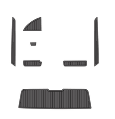 2005 Sunsation 32 Traction Mats Eva Foam Boat Flooring Marine Decking Hzchione Dark Grey Black