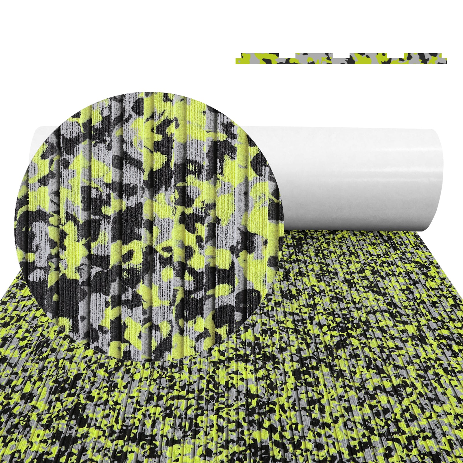 Hzchione EVA Flooring For Boat Non-slip Surfboard Traction Mat Deep Striped Groove Hzchione 47.3" x 16.2" Green Camouflage