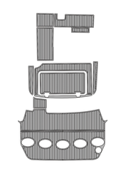 1999 Chris Craft 300 Express Cruiser Traction Mats Eva Foam Boat Flooring Marine Decking Hzchione Light Grey Black