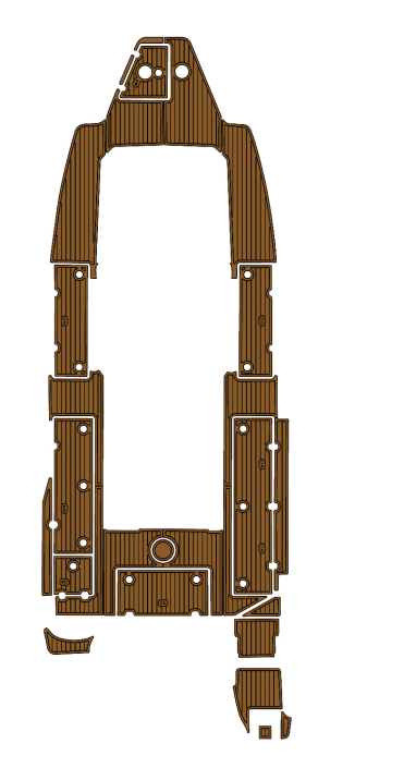 2020 SEA FOX 328 Commander Traction Mats Eva Foam Boat Flooring Marine Decking Hzchione Brown Black