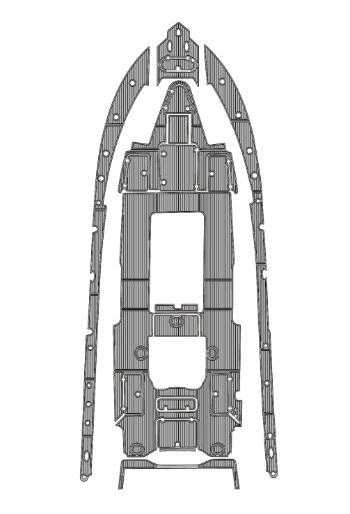 2016 Yellowfin Offshore 39 Traction Mats Eva Foam Boat Flooring Marine Decking Hzchione Light Grey Black