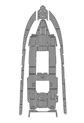 2016 Yellowfin Offshore 39 Traction Mats Eva Foam Boat Flooring Marine Decking Hzchione Light Grey Black