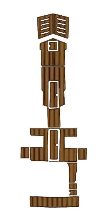 2005 Conquest Topcat II Traction Mats Eva Foam Boat Flooring Marine Decking Hzchione Brown Black