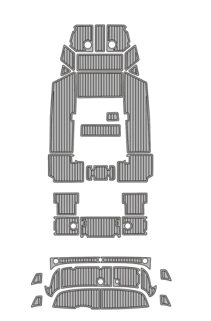 2016 Yamaha FSH 190 Sport Traction Mats Eva Foam Boat Flooring Marine Decking Hzchione Light Grey Black