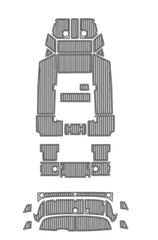 2016 Yamaha FSH 190 Sport Traction Mats Eva Foam Boat Flooring Marine Decking Hzchione Light Grey Black