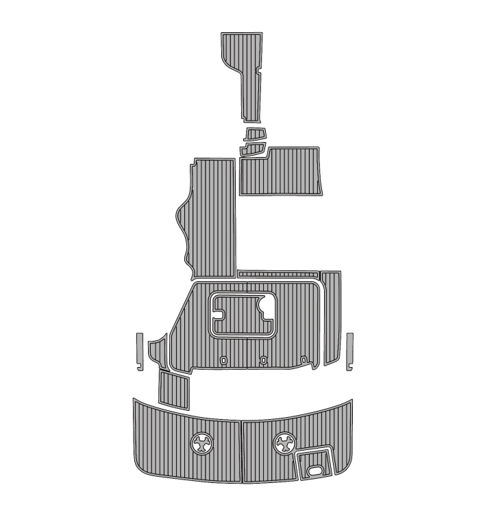 2005 Four Winns Vista 288 Traction Mats Eva Foam Boat Flooring Marine Decking Hzchione Gray Black