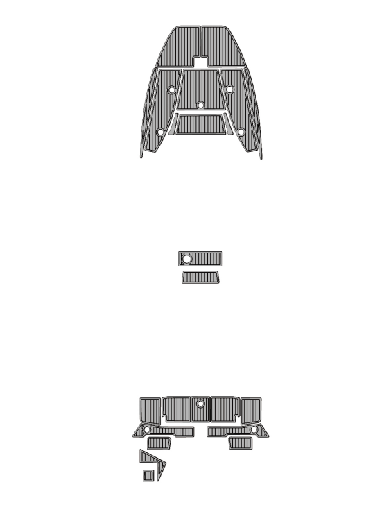 2021 Ranger 2660 Bay Boat Traction Mats Eva Foam Boat Flooring Marine Decking Hzchione Light Grey Black