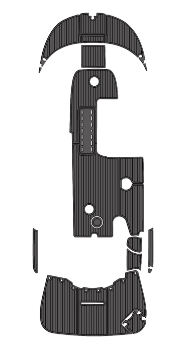 2009 Glastron 215 Traction Mats Eva Foam Boat Flooring Marine Decking Hzchione Dark Grey Black