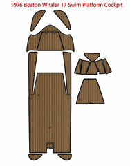 1976 Boston Whaler 17 Swim Platform Cockpit Traction Mats Eva Foam Boat Flooring Marine Decking Hzchione