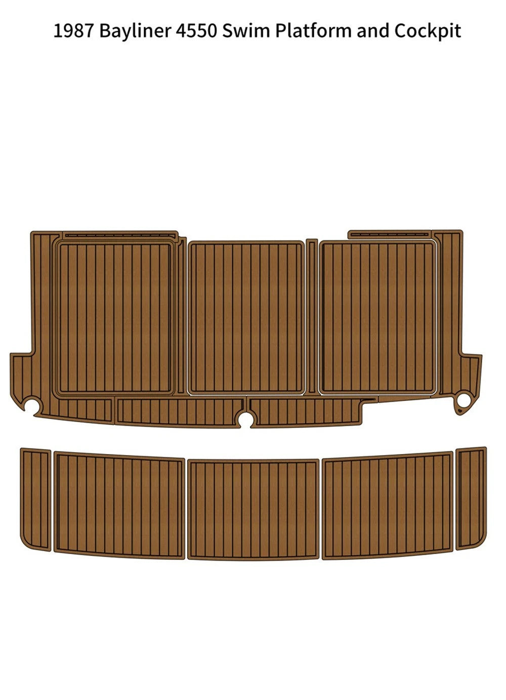 1987 Bayliner 4550 Cockpit Pad Traction Mats Eva Foam Boat Flooring Marine Decking