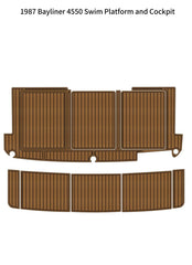 1987 Bayliner 4550 Cockpit Pad Traction Mats Eva Foam Boat Flooring Marine Decking