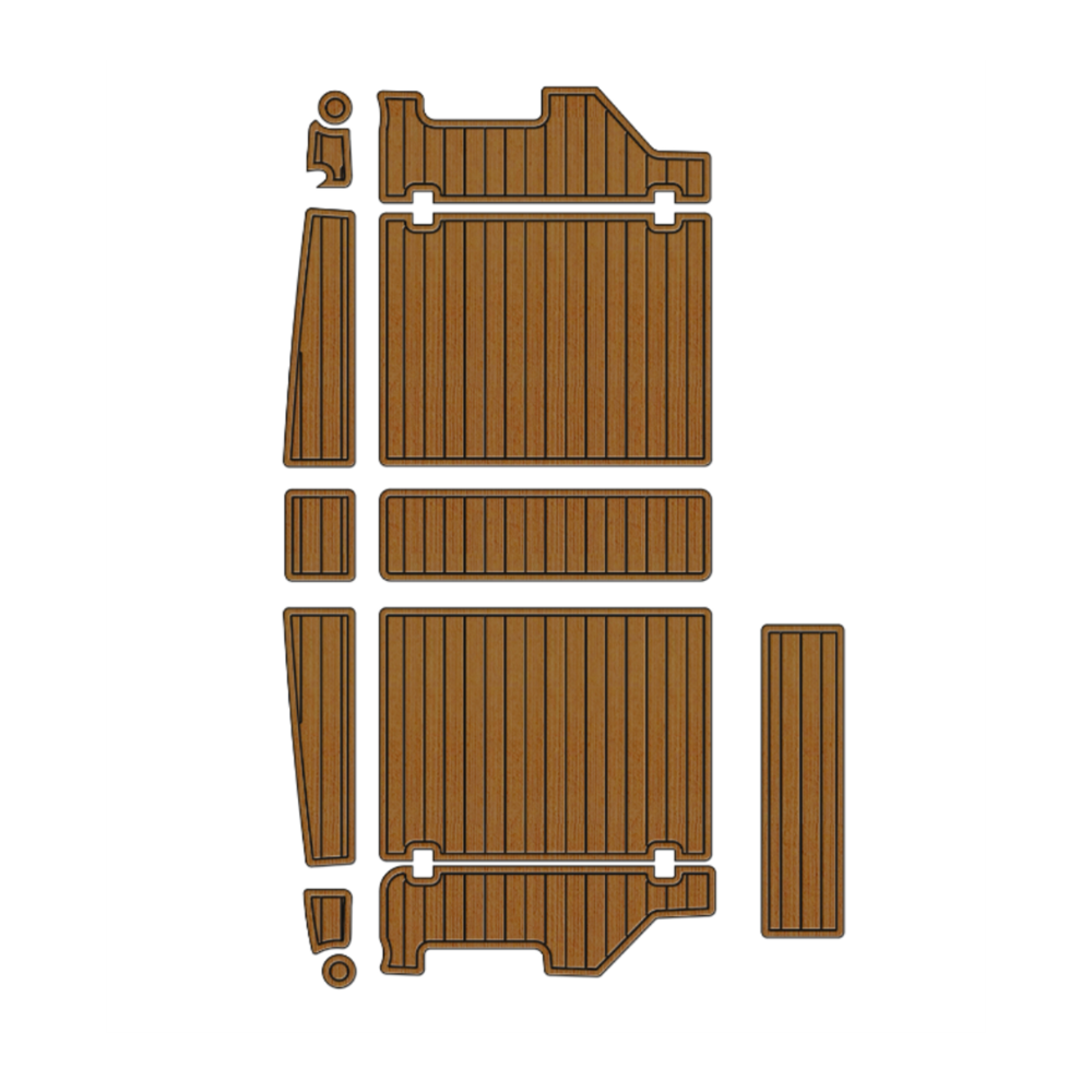 1988 Bayliner 3288 3270 Rear Cockpit Eva Foam Boat Flooring Boat Decking Hzchione Brown Black