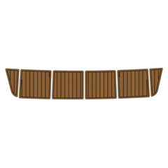 1988 Bayliner 3288 3270 Swim Platform Eva Foam Boat Flooring Boat Decking Hzchione Brown Black