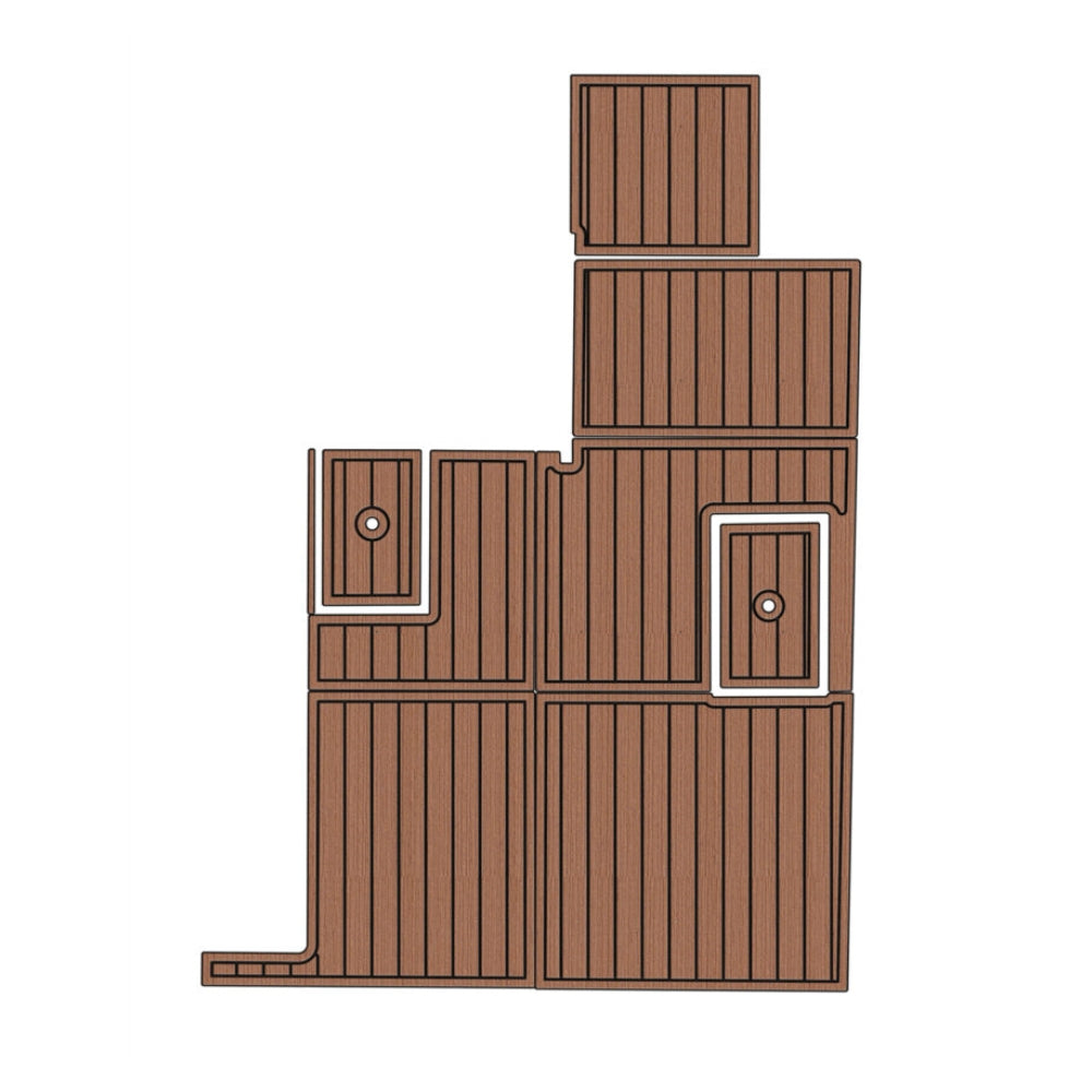 1988 Guy Couach 11.50 Cockpit Eva Foam Boat Flooring Boat Decking Hzchione Brown Black