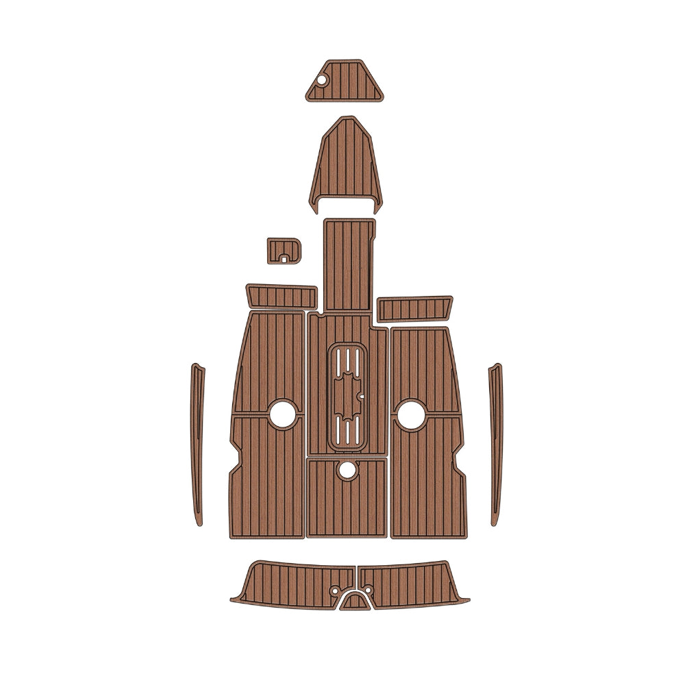 1989 Sea Ray 180 Bowrider Swim Platform Cockpit Pad Eva Foam Boat Flooring Boat Decking Hzchione Brown Black