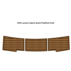 1991 Larson Cabrio Swim Platform Step Mat Eva Foam Boat Flooring Boat Decking Hzchione Brown Black