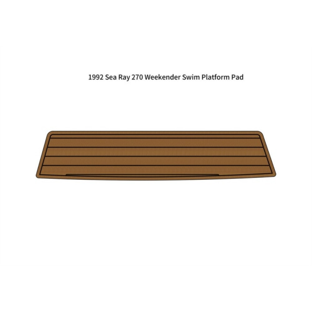 1992 Sea Ray 270 Weekender Swim Platform Pad Eva Foam Boat Flooring Boat Decking Hzchione Brown Black
