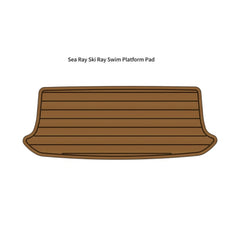 1992 Sea Ray Ski Ray 190 SK Swim Platform Eva Foam Boat Flooring Boat Decking Hzchione Brown Black