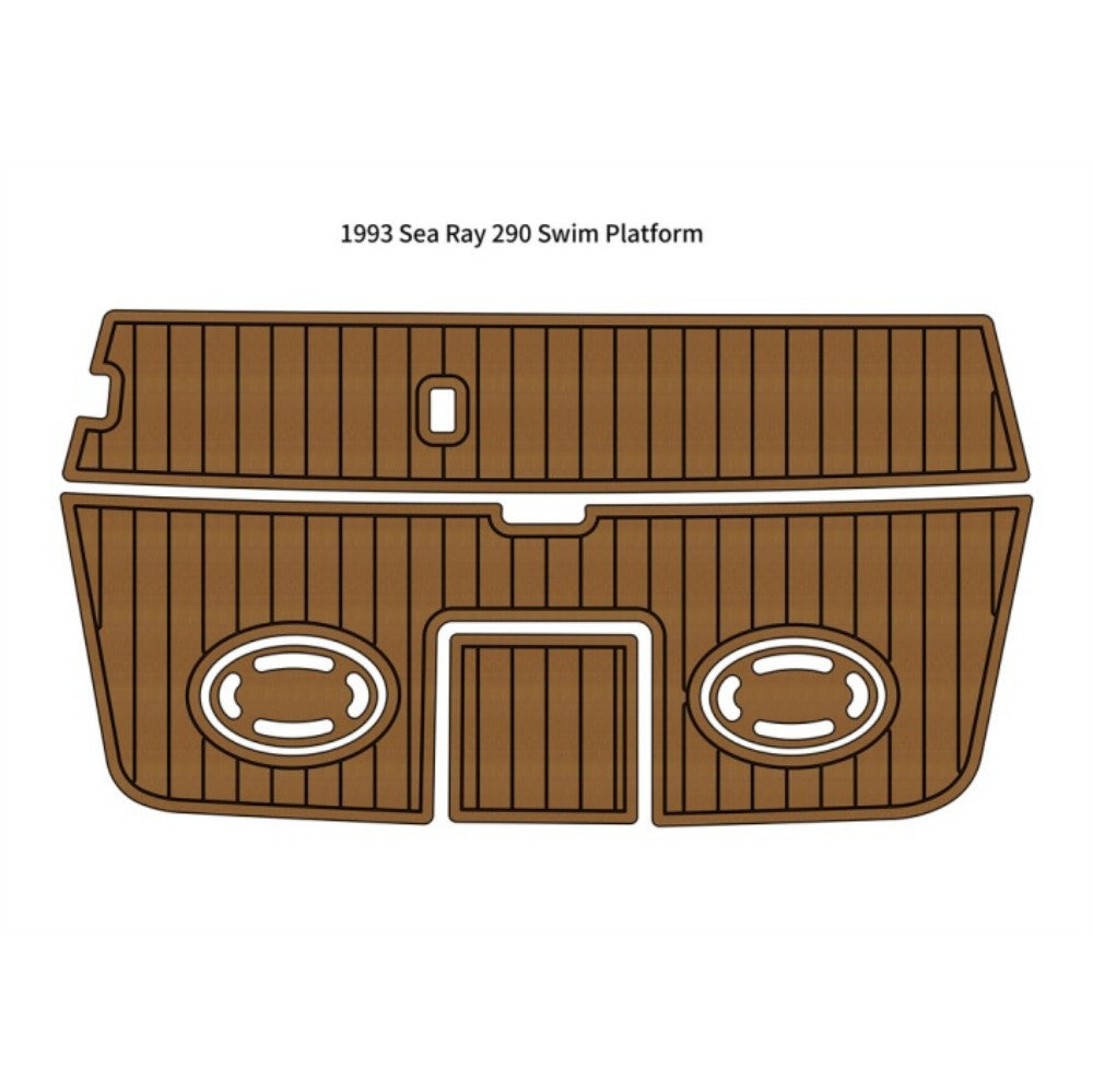 1993 Sea Ray 290 Swim Platform Pad Eva Foam Boat Flooring Boat Decking Hzchione Brown Black
