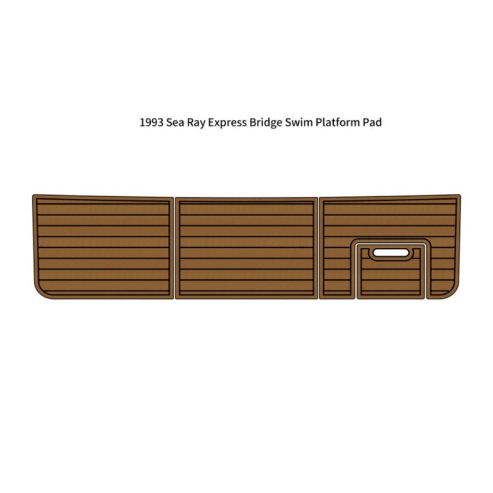 1993 Sea Ray Express Bridge Swim Platform Pad Eva Foam Boat Flooring Boat Decking Hzchione Brown Black