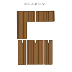 1994 Crownline 250CR Cockpit Eva Foam Boat Flooring Boat Decking Hzchione Brown Black