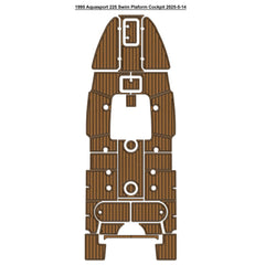 1995 Aquasport 225 Swim Platform Cockpit Eva Foam Boat Flooring Boat Decking Hzchione Brown Black