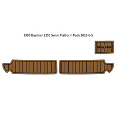 1995 Bayliner 2355 Swim Platform Eva Foam Boat Flooring Boat Decking Hzchione Brown Black