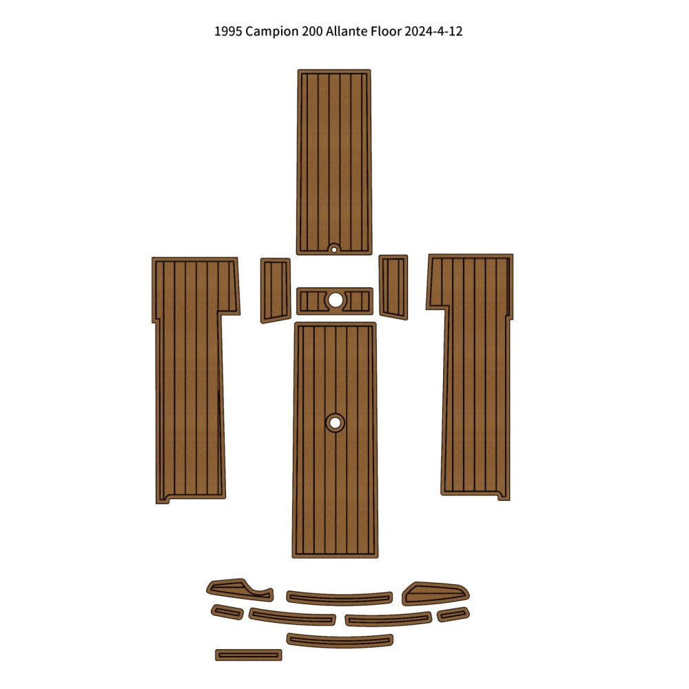 1995 Campion 200 Allante Pad Eva Foam Boat Flooring Boat Decking Hzchione Brown Black