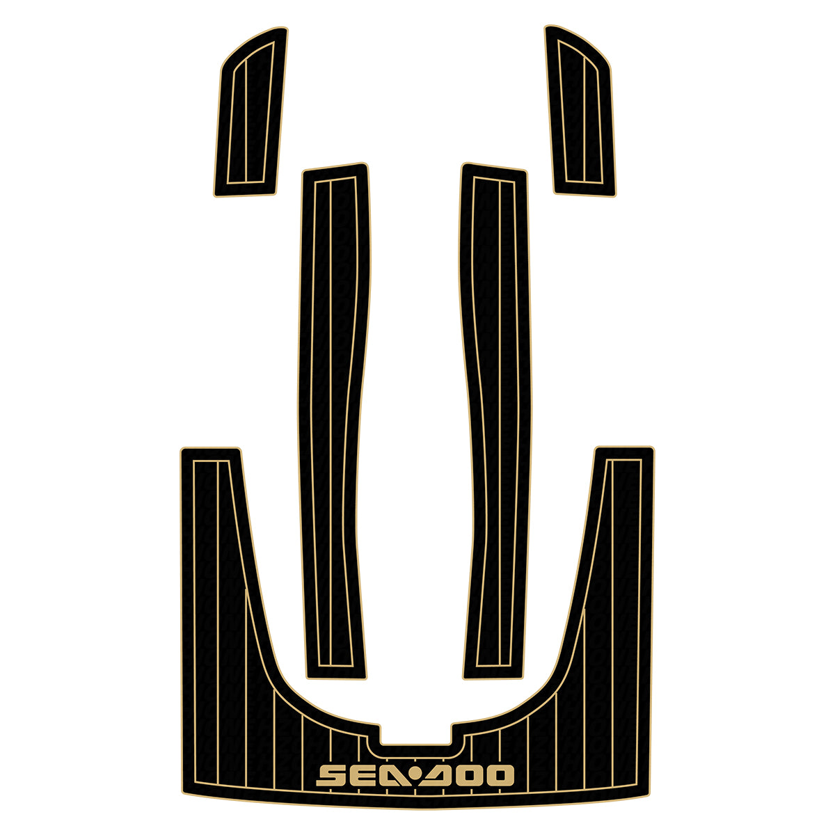 1996-2001 Sea-Doo GSX /GS /GSI /GSX Ltd. /GSX RFI Customize Jet Ski Mats Non-Slip Motorboat Traction Mat Hzchione Black Beige