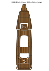 1996-2002 Wellcraft Scarab 302 Swim Platform Cockpit Traction Mats Eva Foam Boat Flooring Marine Decking Hzchione