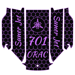 1996-2020 YAMAHA SUPER JET 650/700 EVA Foam Boat Flooring Jet Ski Traction Mats Hzchione Black Purple-Hexagon