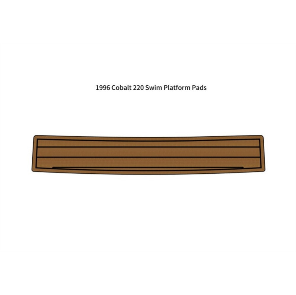 1996 Cobalt 220 Swim Platform Step Pad Eva Foam Boat Flooring Boat Decking Hzchione Brown Black