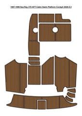 1997-1999 Sea Ray 370 AFT Cabin Cockpit Pad Traction Mats Eva Foam Boat Flooring Marine Decking Hzchione
