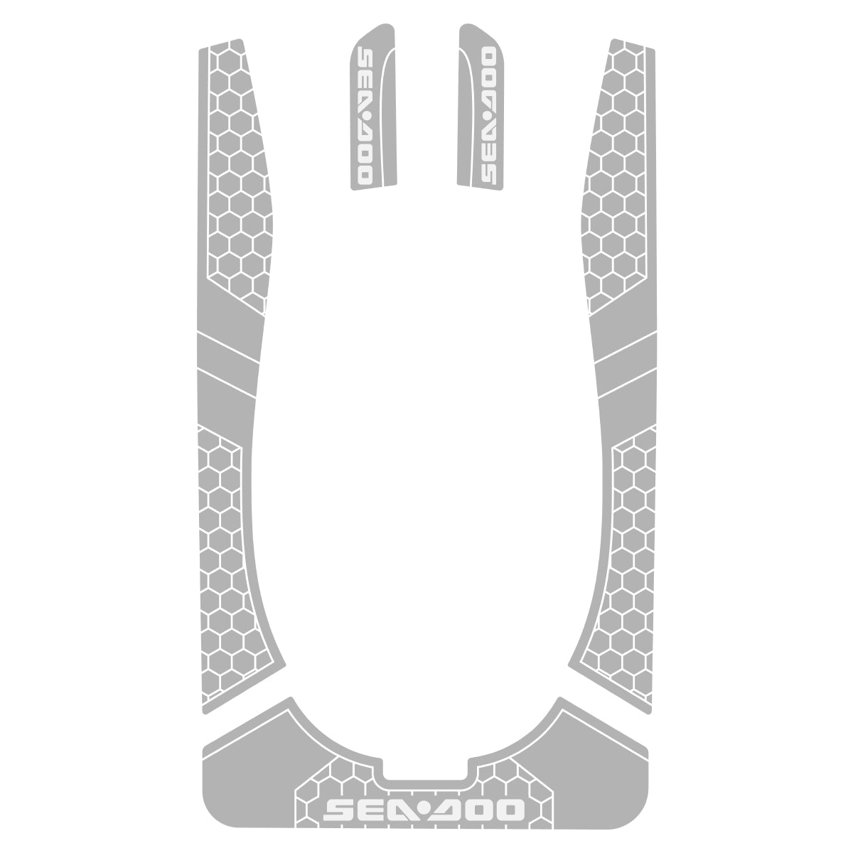1997-2004 Sea Doo XP /XP LTD /XP DI Customize Jet Ski Mats Non-Slip Motorboat Traction Mat Hzchione Gray White