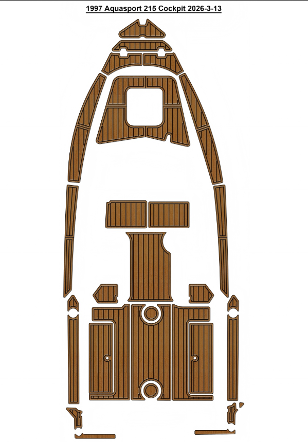 1997 Aquasport 215 Cockpit Traction Mats Eva Foam Boat Flooring Marine Decking Hzchione