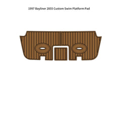 1997 Bayliner 2855 Custom Swim Platform Traction Mats Eva Foam Boat Flooring Marine Decking Hzchione Light Brown Black