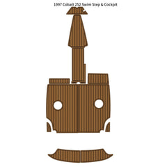 1997 Cobalt 252 Swim Platform Cockpit Pad Traction Mats Eva Foam Boat Flooring Marine Decking Hzchione Light Brown Black