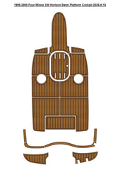 1998-2000 Four Winns 180 Horizon Cockpit Pad Traction Mats Eva Foam Boat Flooring Marine Decking