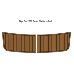 1998-2001 Tige Swim Platform Step Traction Mats Eva Foam Boat Flooring Marine Decking Hzchione Light Brown Black