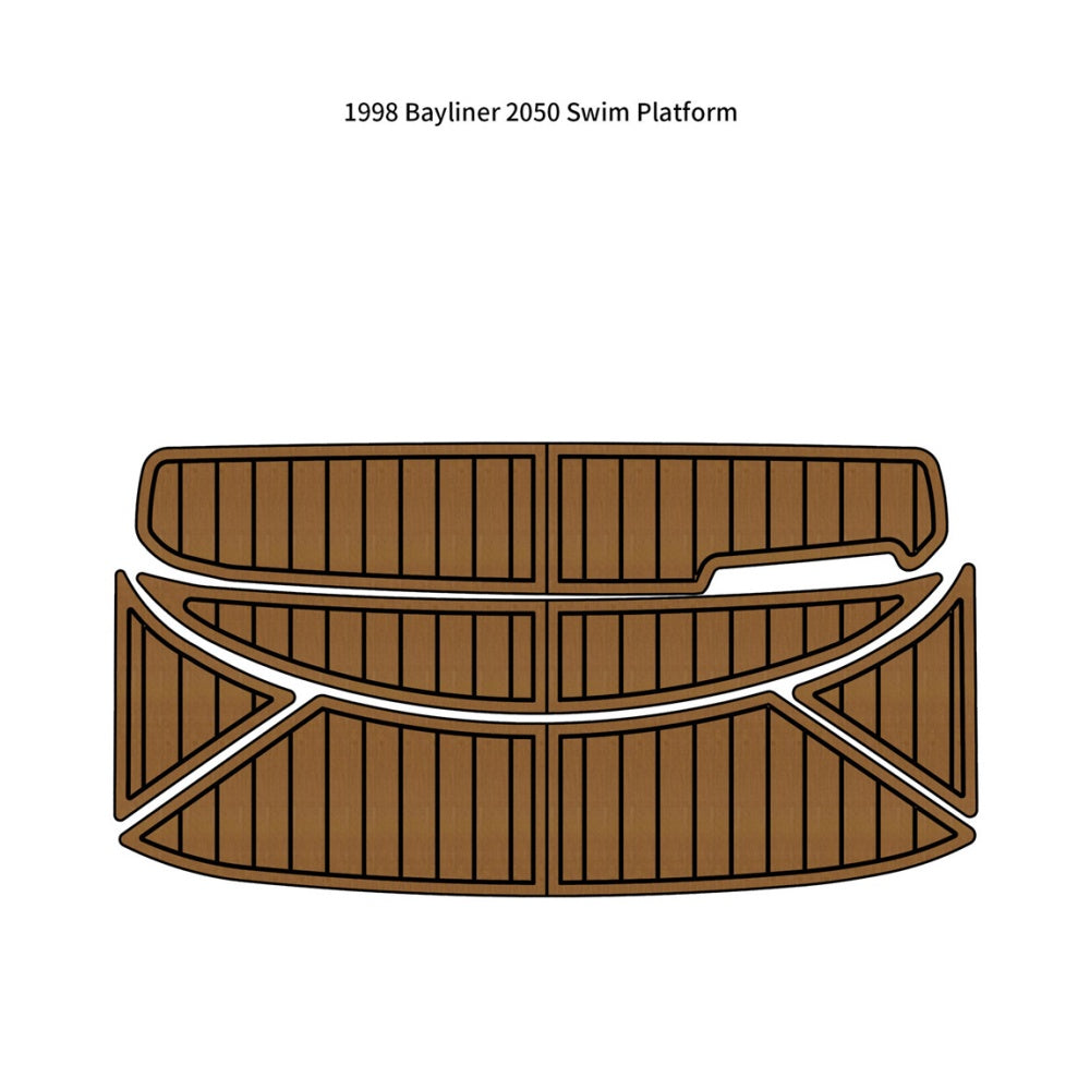 1998 Bayliner 2050 Swim Platform Traction Mats Eva Foam Boat Flooring Marine Decking Hzchione Light Brown Black