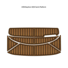 1998 Bayliner 2050 Swim Platform Traction Mats Eva Foam Boat Flooring Marine Decking Hzchione Light Brown Black