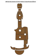 1998-2002 Sea Ray Sundeck 210 Version 2 Cockpit Pad Traction Mats Eva Foam Boat Flooring Marine Decking