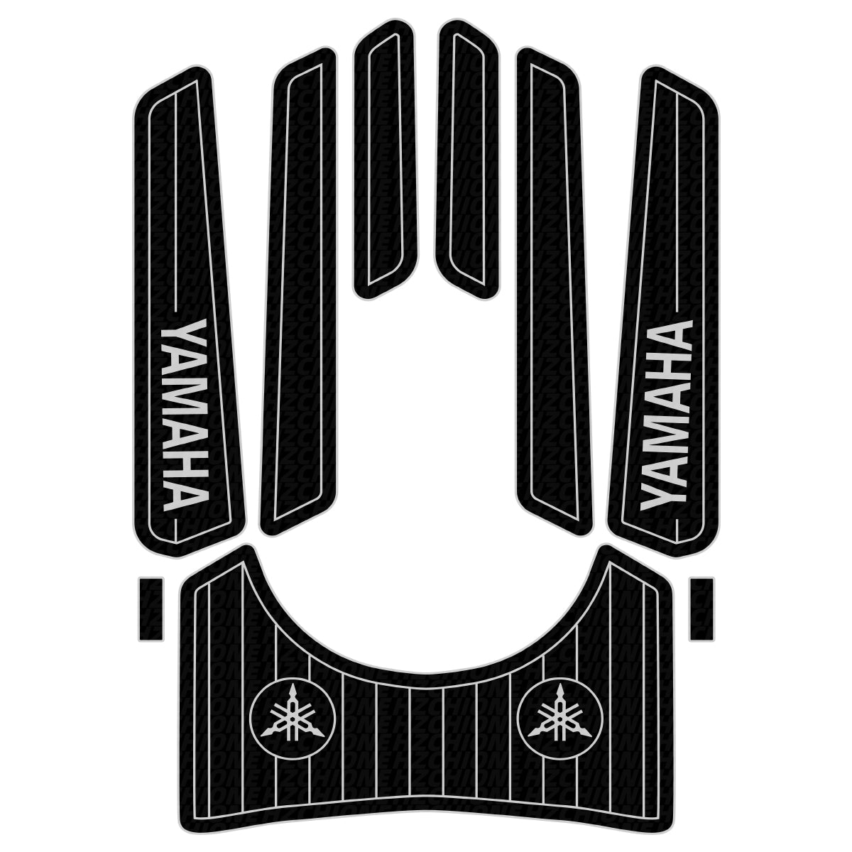 1999-2004 Yamaha XL800 XLT 800 EVA Foam Boat Flooring Jet Ski Traction Mats Hzchione Black Light Gray-Symbol