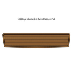 1999 Baja Islander 240 Swim Platform Traction Mats Eva Foam Boat Flooring Marine Decking Hzchione Light Brown Black
