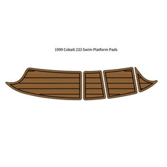 1999 Cobalt 233 Swim Platform Cockpit Traction Mats Eva Foam Boat Flooring Marine Decking Hzchione Light Brown Black