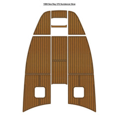 1999 Sea Ray 370 Sundancer Bow Pad Traction Mats Eva Foam Boat Flooring Marine Decking Hzchione Light Brown Black