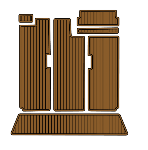 2005 Fountain Executioner 35 Traction Mats Eva Foam Boat Flooring Marine Decking Hzchione Brown Black