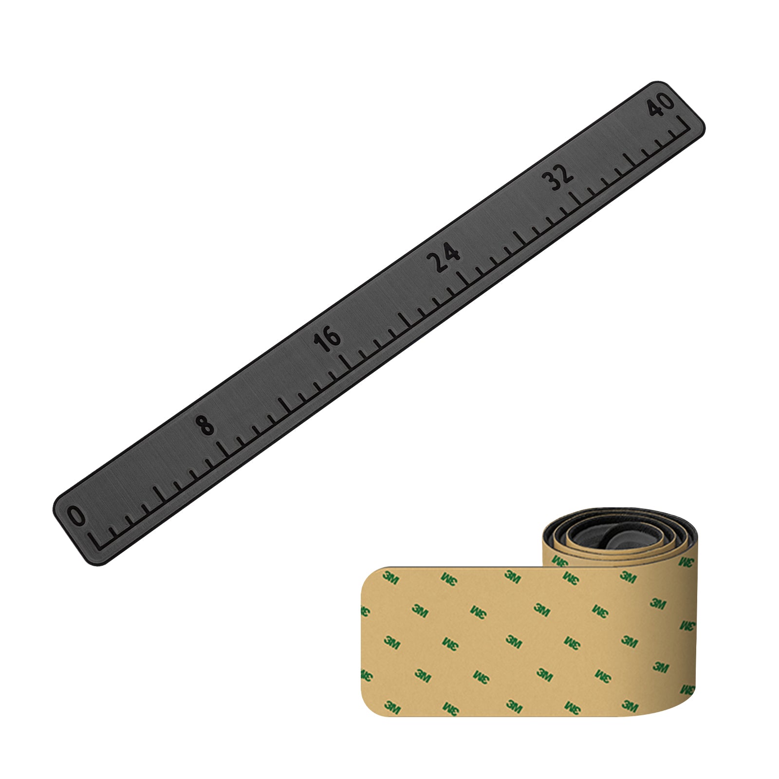40” Fish Ruler with 3M Adhesive Fishing Measurement Tool Eva Foam Boat Flooring For Fishing Boat Kayaks Fishing Hzchione Dark Gray Black