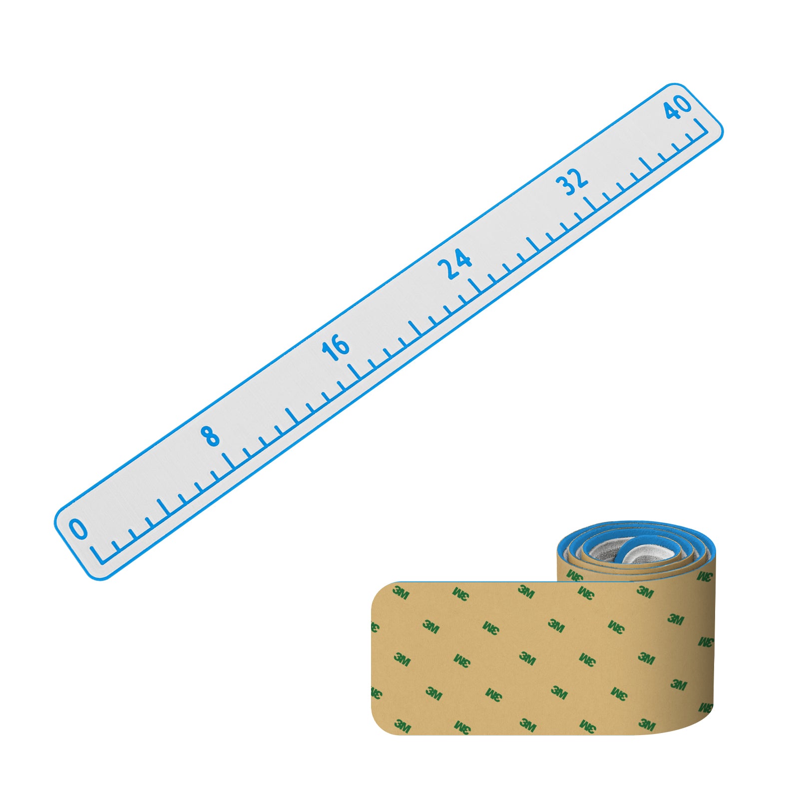40” Fish Ruler with 3M Adhesive Fishing Measurement Tool Eva Foam Boat Flooring For Fishing Boat Kayaks Fishing Hzchione Light Gray Blue