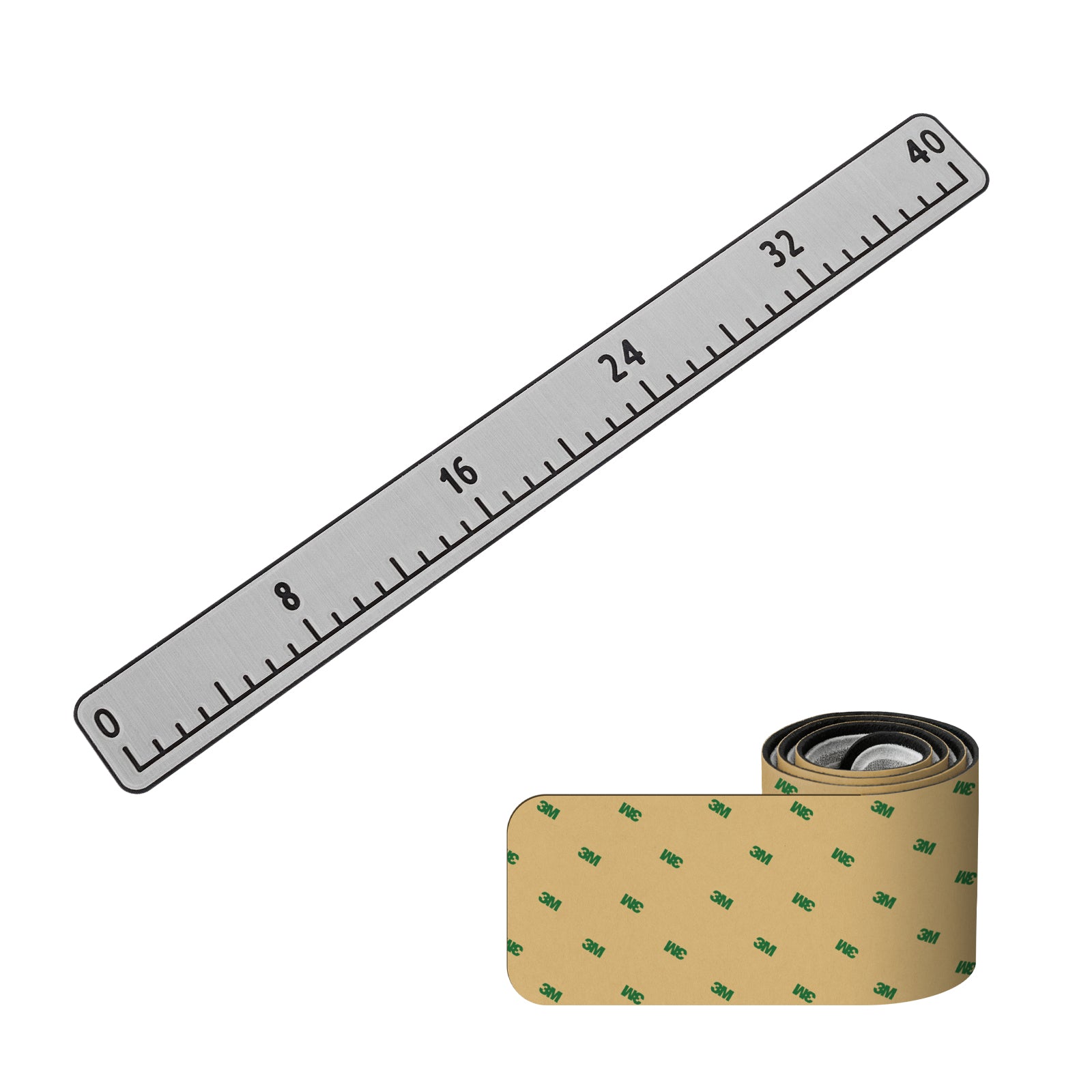 40” Fish Ruler with 3M Adhesive Fishing Measurement Tool Eva Foam Boat Flooring For Fishing Boat Kayaks Fishing Hzchione Light Gray Black